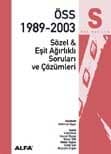 ÖSS 1989- 2003 Sözel Eşit Ağırlık