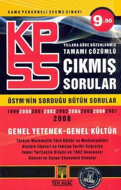 Tekağaç KPSS-Tek Kitap Tamamı Çöz. Çıkmış Sorular