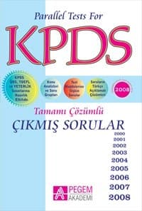KPDS Tamamı Çözümlü Çıkmış Sorular 2000 - 2008