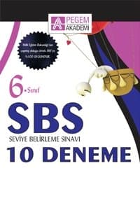6. Sınıf SBS (Seviye Belirleme Sınavı) 10 Deneme Sınavı