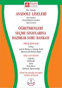 Anadolu Liseleri Öğretmenleri Seçme Sınavlarına Hazırlık Soru Bankası