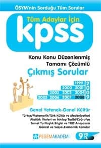 KPSS Genel Yetenek Genel Kültür Çıkmış Sorular (1999-2008) ÖSYM nin Sorduğu Tüm Sorular