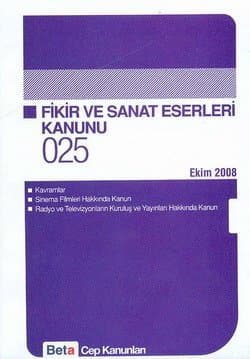 Fikir ve Sanat Eserleri Kanunu / Cep-025