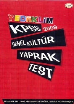 KPSS Genel Kültür Yaprak Test