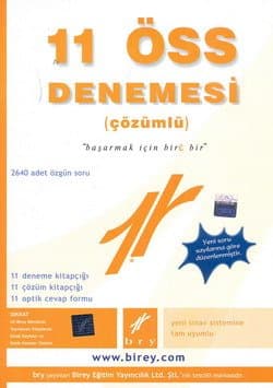 11 ÖSS Denemesi (Çözümlü)