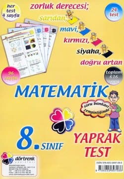 8. Sınıf Matematik Yaprak Test