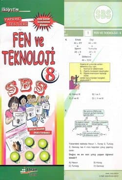 8. Sınıf SBS Fen ve Teknoloji Yaprak Testleri