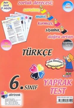 6. Sınıf Türkçe Yaprak Test