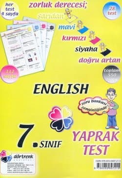7. Sınıf English Yaprak Test
