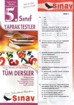 5. Sınıf Tüm Dersler Yaprak Testler