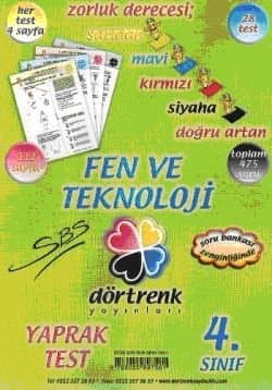 4. Sınıf Fen ve Teknoloji Yaprak Testler