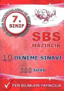 7. Sınıf Sbs`ye Hazırlık 10 Deneme Sınavı (900 Soru)