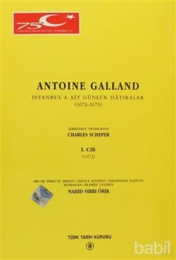 İstanbul’a Ait Günlük Hatıralar (1672-1673) Cilt 1