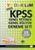 KPSS Genel Yetenek-Genel Kültür Deneme Seti-15 Deneme